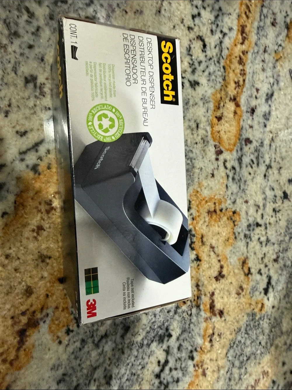 Scotch Black Desktop Tape Dispenser by 3M, new in box
